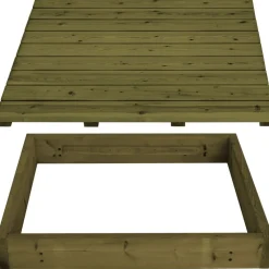 Hot Terassielementti kehikko ja laatta 980x980x140mm OUTLET vihreä Terassielementit