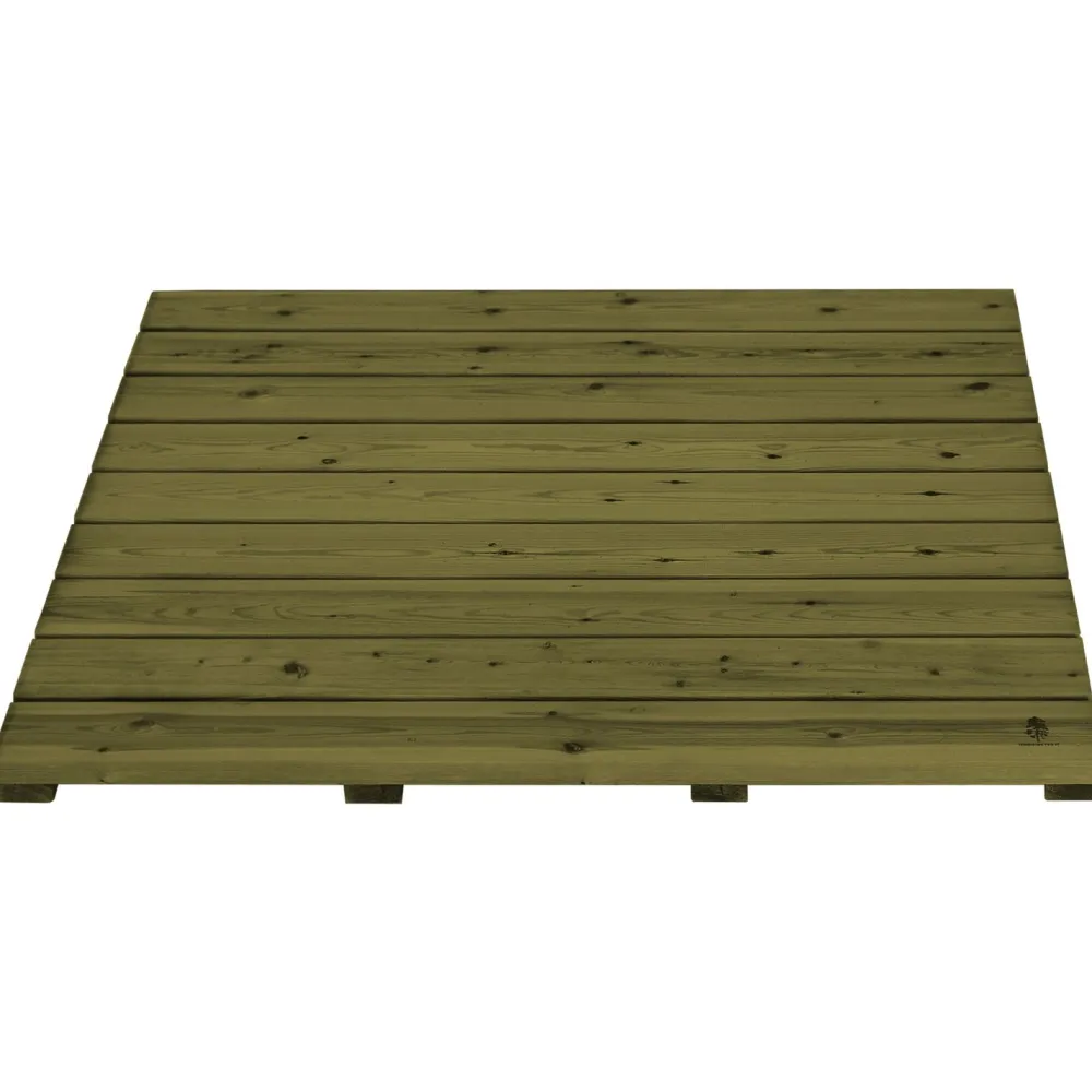 Terassielementti Laatta T02 900x900 mm 4 tukirimaa vihreä*Tammiston puu Online