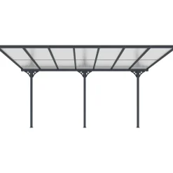 Terassikatos , 435x300x225-270 cm, harmaa Terassikatokset|Terassikatokset