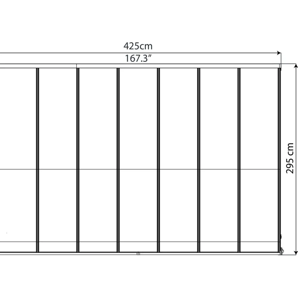 Online Terassikatos Olympia 3x4,25 m harmaa/kirkas Terassikatokset|Terassikatokset