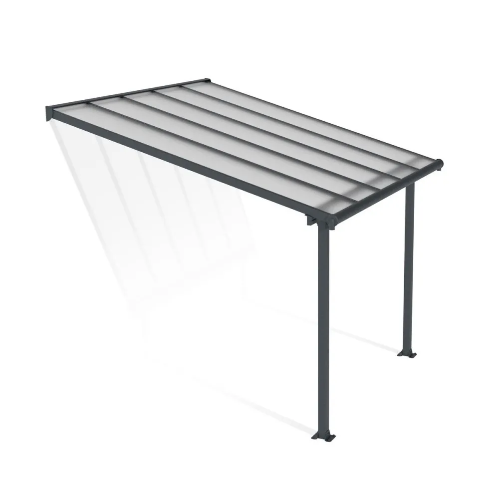 Terassikatos Olympia 3x3,05 m harmaa/kirkas*Palram-Canopia Discount