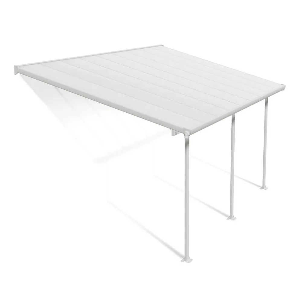 Terassikatos Feria 3 x 5,5 m valkoinen/kirkas*Palram-Canopia Hot
