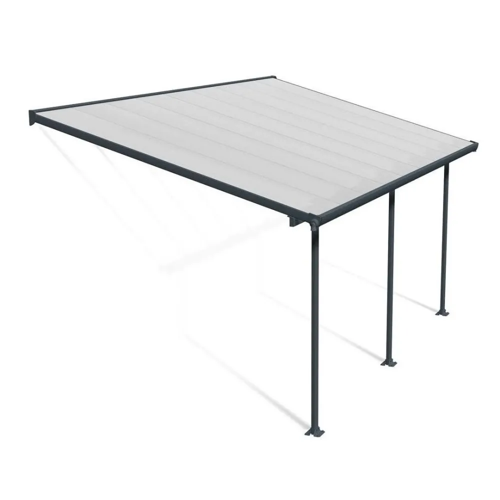Discount Terassikatos Feria 3 x 5,5 m harmaa/kirkas Terassikatokset|Terassikatokset