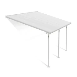 Terassikatos Feria 3 x 4,3 m valkoinen/kirkas Terassikatokset|Terassikatokset