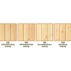 Terassilauta SHP mänty 28x95 mm OM ruskea Terassilaudat