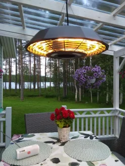 Terassilämmitin ripustettava malli 2000 W HA sis. kaukosäädin*Hortus Hot