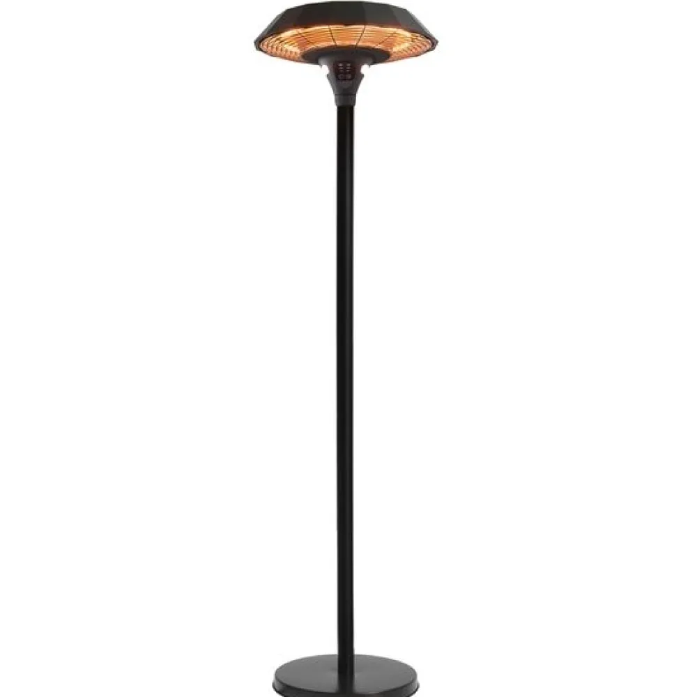 Terassilämmitin Ufo lattiamalli 800/1300/2100 W HA + kaukosäädin*Hortus New