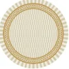 Terassimatto Rory, Ø120cm, keltainen*Hillerstorp Discount