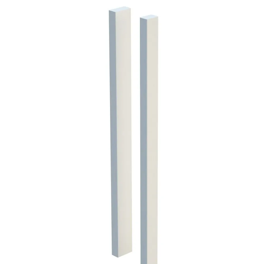 Terassin aitatolppa 45x70x1200 mm valkoinen 5 kpl/pkt*Palmako Clearance