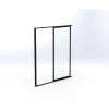 Discount Terassin lasiliukuovi , 1-os., musta, kirkas lasi, mittatilaus Terassilasit|Terassin Ovet Ja Liukuovet