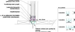 New Terassin lasiliukuovi , 2-os., harmaa, kirkas lasi, mittatilaus Terassilasit