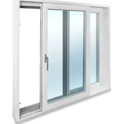 Terassin liukovi Excellent 184mm, 2-osainen, 3-lasinen, puu, mittatilausovi*Seicom New