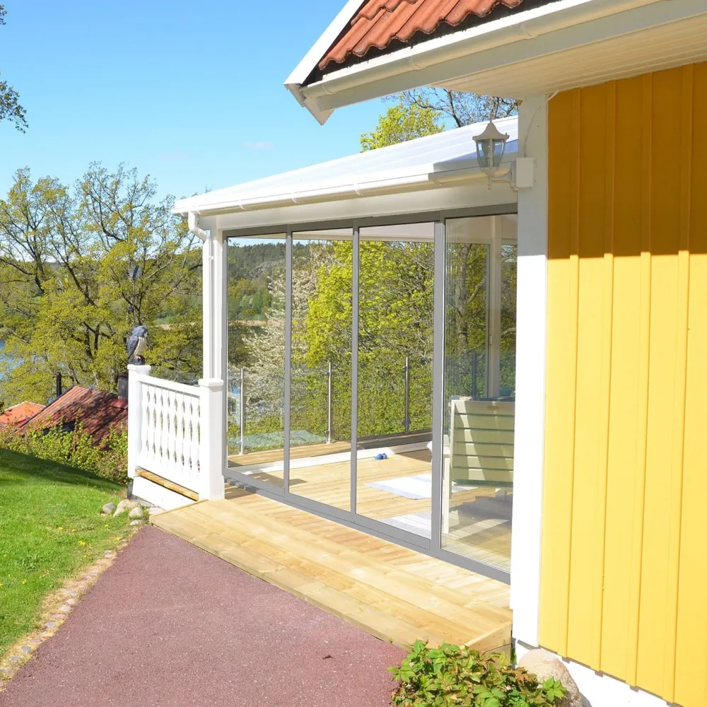 Terassin liukuovi Stadig pidennetty kesäkausi 3 osaa eri kokoja ja värejä*Landskap Best
