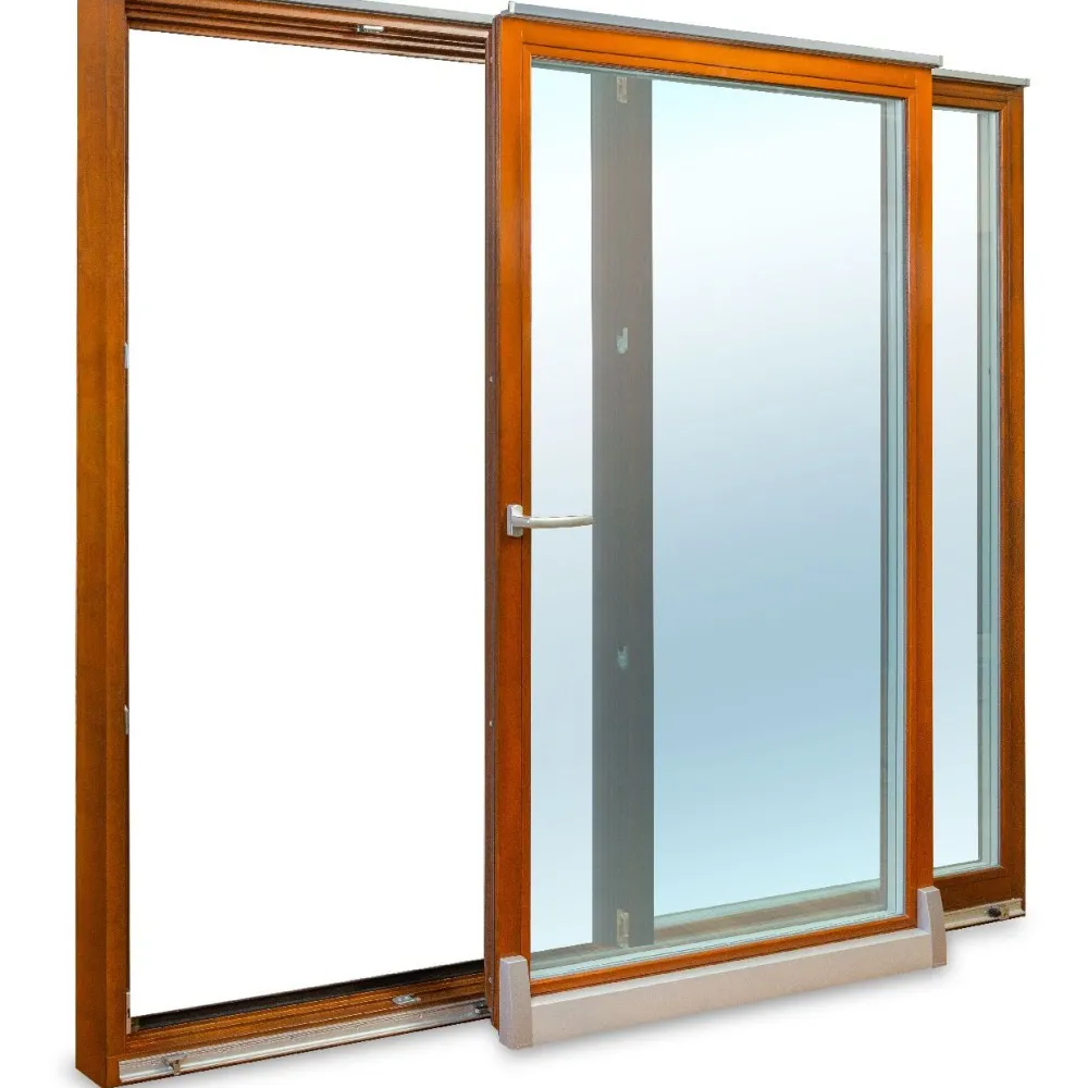 Terassin liukuovi Classic PSK200Z 3K A, 2-osainen, 3-lasinen, puu, mittatilausovi*Seicom Discount