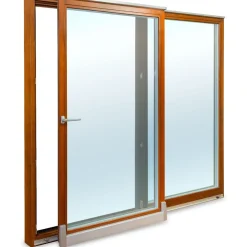 Terassin liukuovi Classic PSK200Z 3K A, 2-osainen, 3-lasinen, puu, mittatilausovi*Seicom Discount