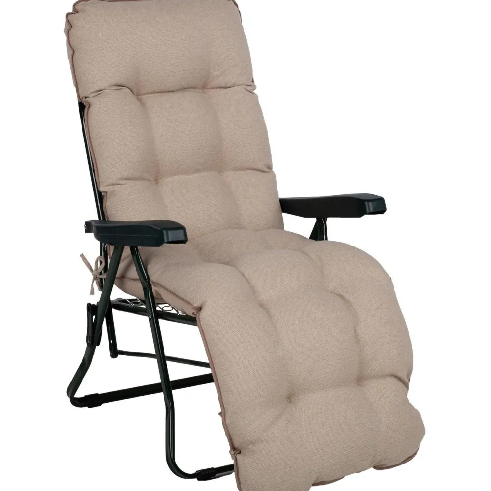 Outlet Terassituoli BADEN-BADEN beige pehmusteella, vihreä Puutarhatuolit