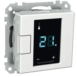 Termostaatti kosketusnäytöllä 5/50 16A 230VAC IP20 USE valkoinen Exxact*Schneider Electric Best