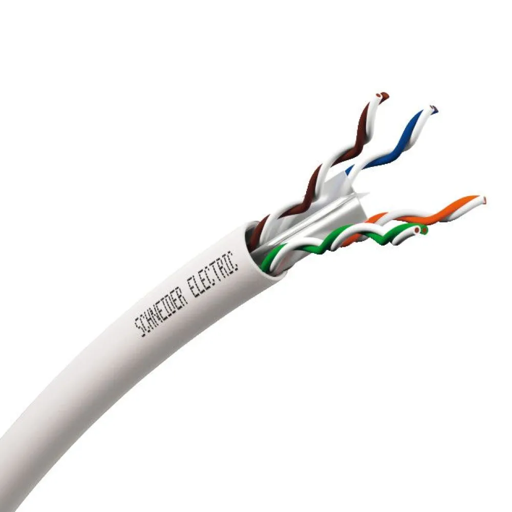 Tietoverkkokaapeli Actassi CAT6 U/UTP 4P 100m valkoinen Verkkokaapelit