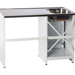 Tiskipöytä allaskaapilla TB 1200, 1 ovi oikea*Nimo New