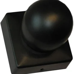 New Tolpanhattu 71x71mm koristekuula musta Aitatolpat