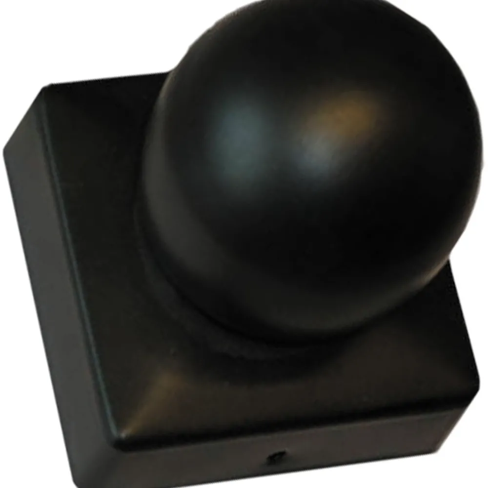 New Tolpanhattu 71x71mm koristekuula musta Aitatolpat