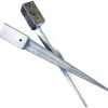 Outlet Tolpan maakiila 46x46x600mm galvanoitu Aitatolpan Jalat