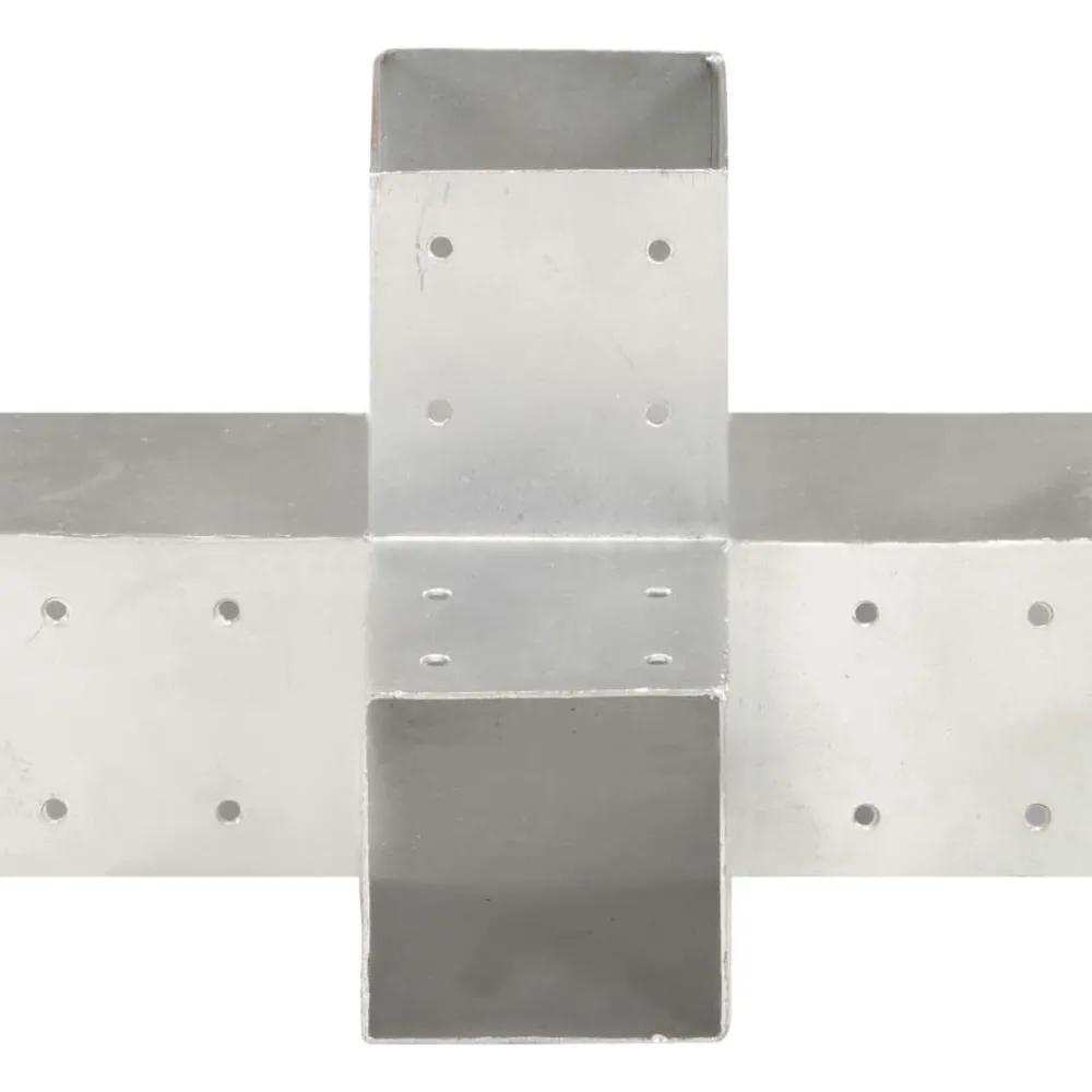 Outlet Tolppaliitin X-muoto galvanoitu metalli 91x91mm Aitojen Lisätarvikkeet