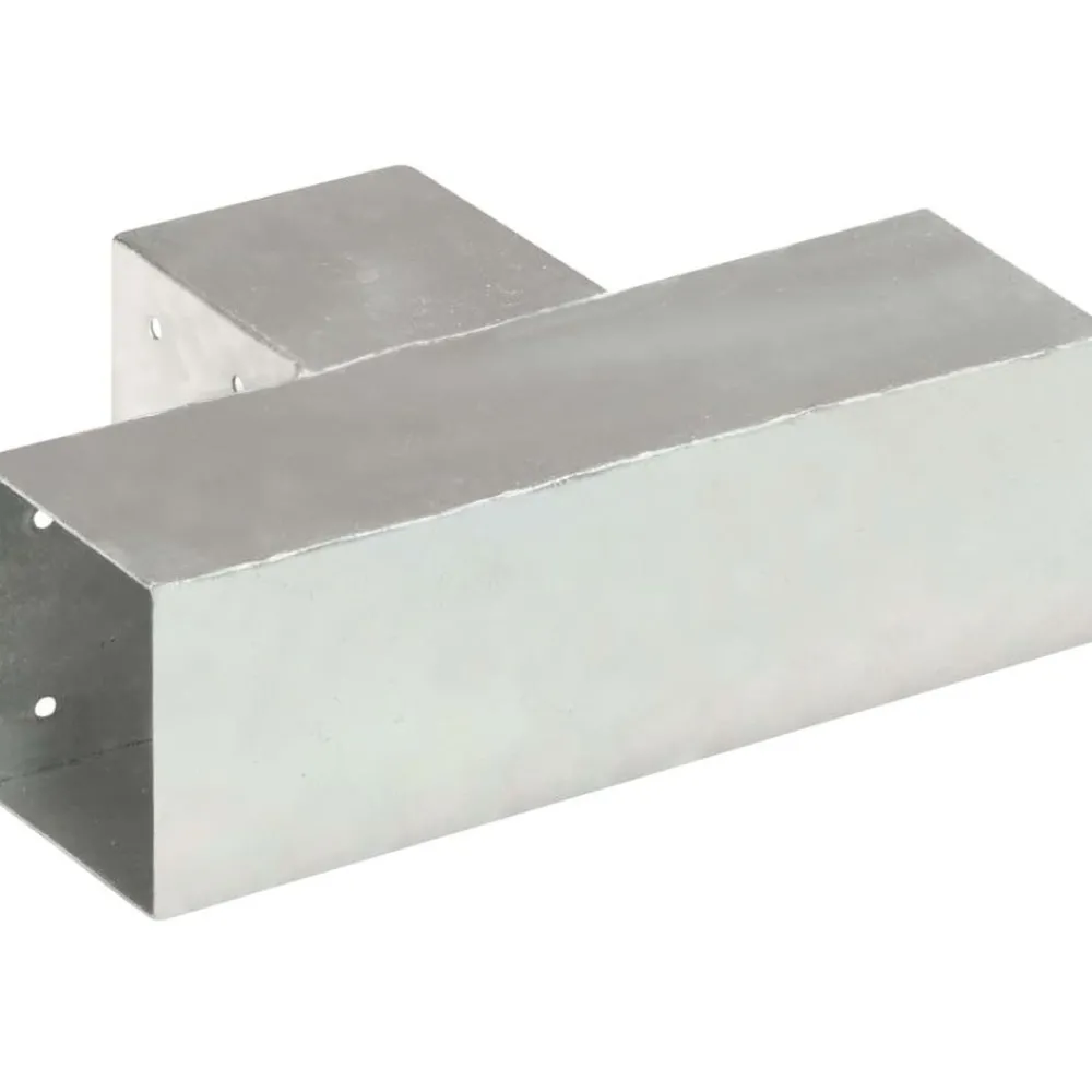 Tolppaliittimet 4kpl T-muoto galvanoitu metalli 91x91mm*FinePRICE
