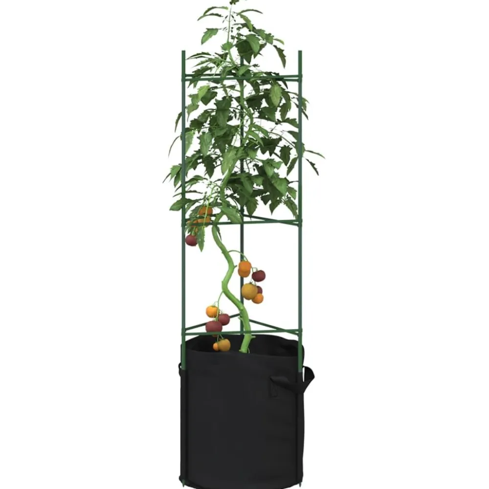 Tomaattihäkki, 116 cm teräs ja PP, eri määrillä ja malleja (38130)*FinePRICE Sale