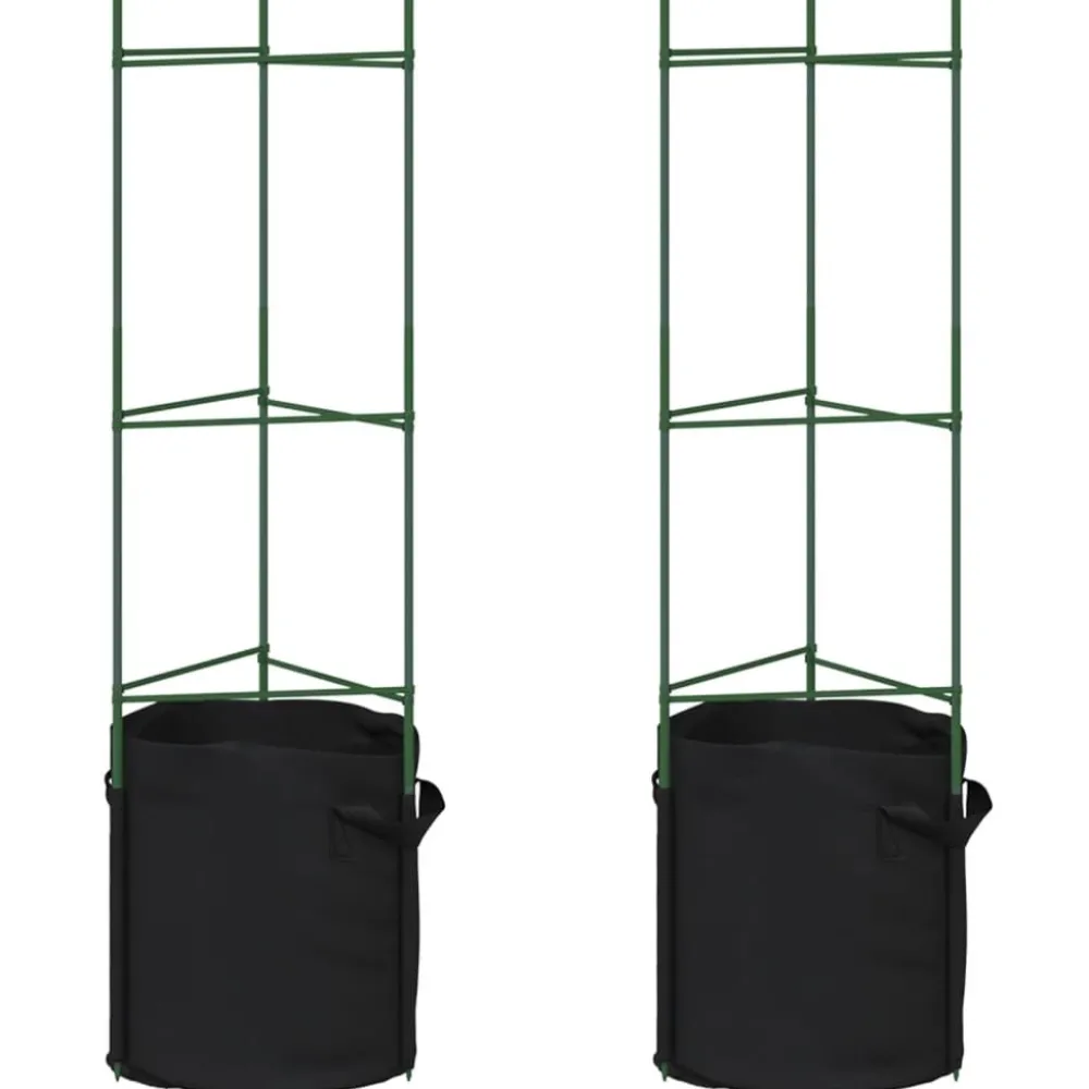 Tomaattihäkki, 116 cm teräs ja PP, eri määrillä ja malleja (38130)*FinePRICE Sale