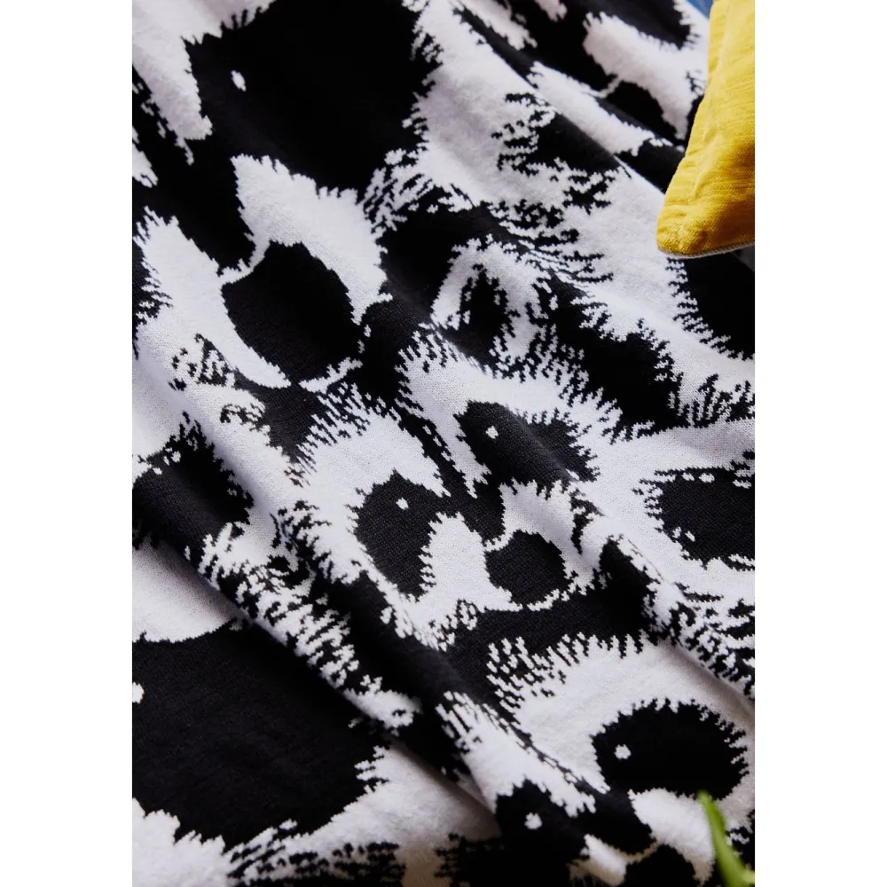 Torkkupeitto Pesue, 125x150cm, mustavalkoinen*Finlayson Sale