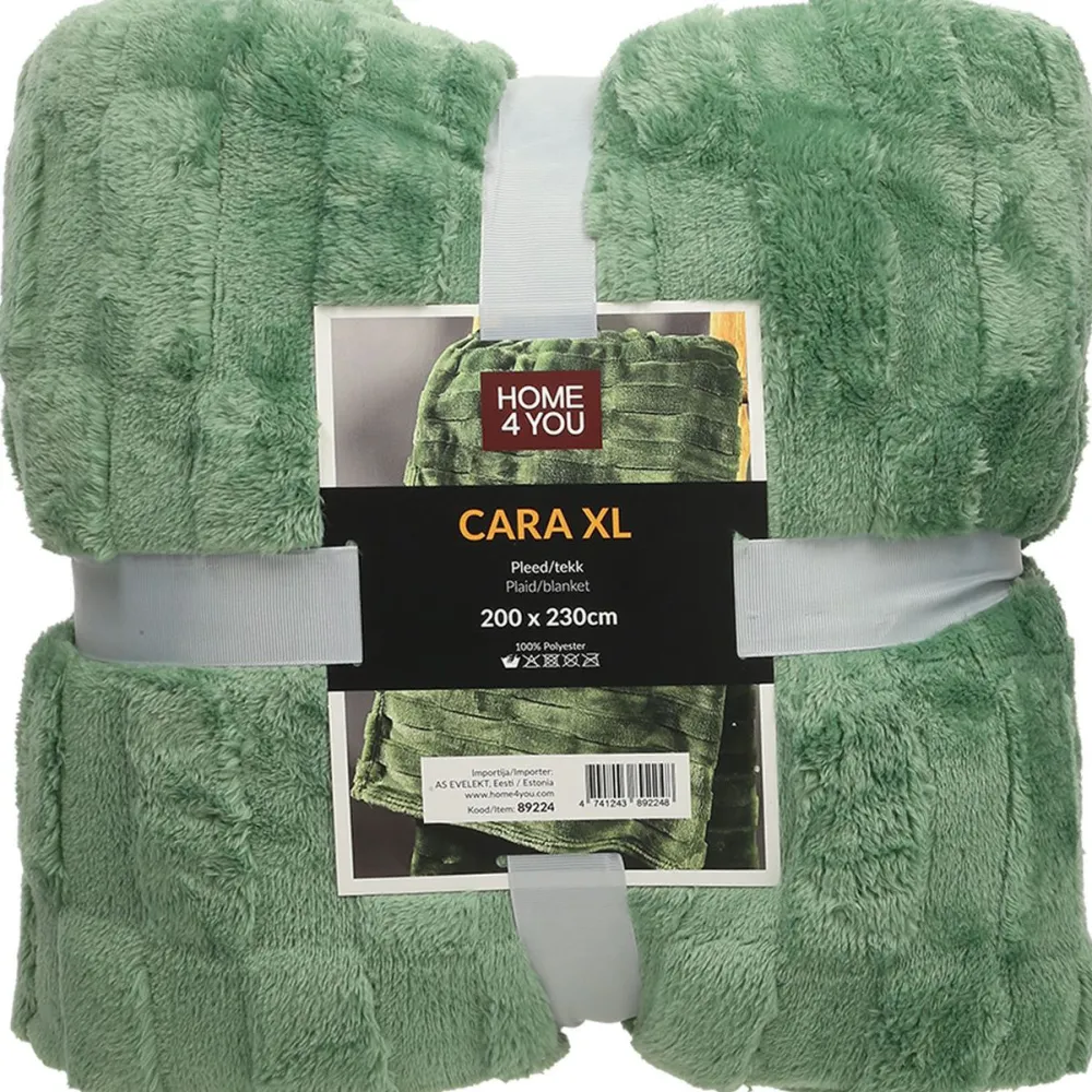 Torkkupeitto CARA XL 200x230 cm, vihreä*Home4you Clearance