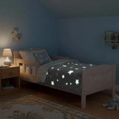 Hot Torkkupeitto NIGHT LIGHT 150x200 cm, tähdet, harmaa Päiväpeitot Ja Huovat
