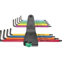 Clearance TORX L-avainsarja 967/9 TX XL, TX8–TX40, 9 kpl Vääntötyökalut