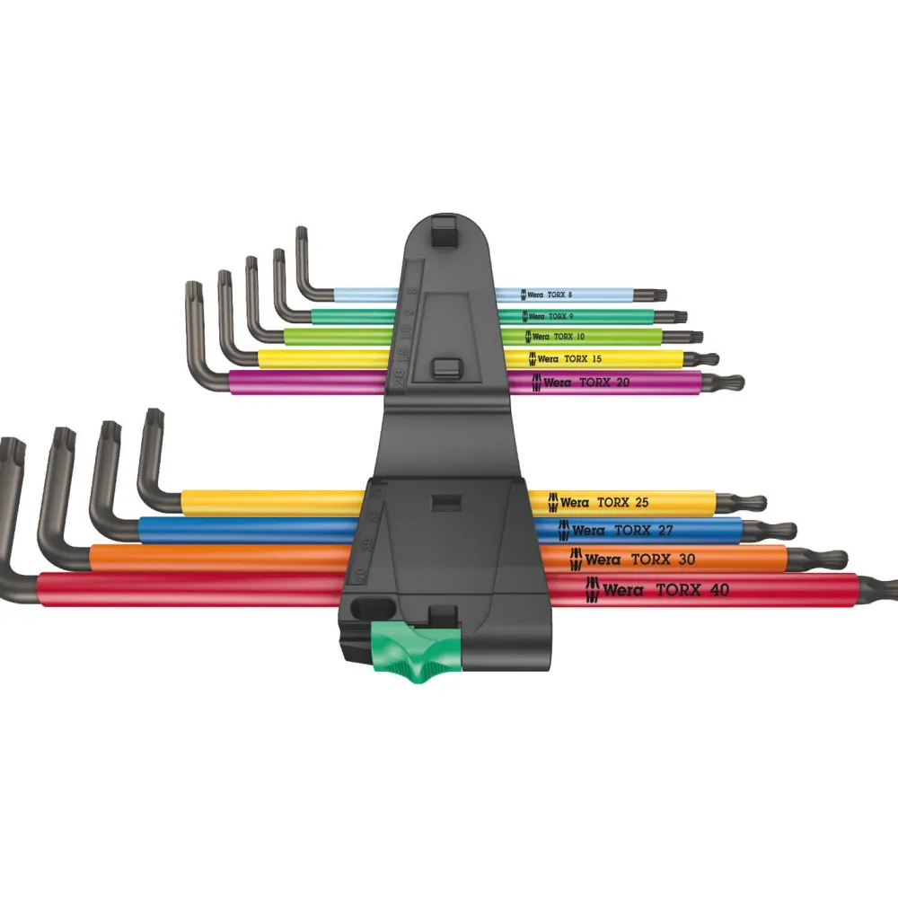Clearance TORX L-avainsarja 967/9 TX XL, TX8–TX40, 9 kpl Vääntötyökalut