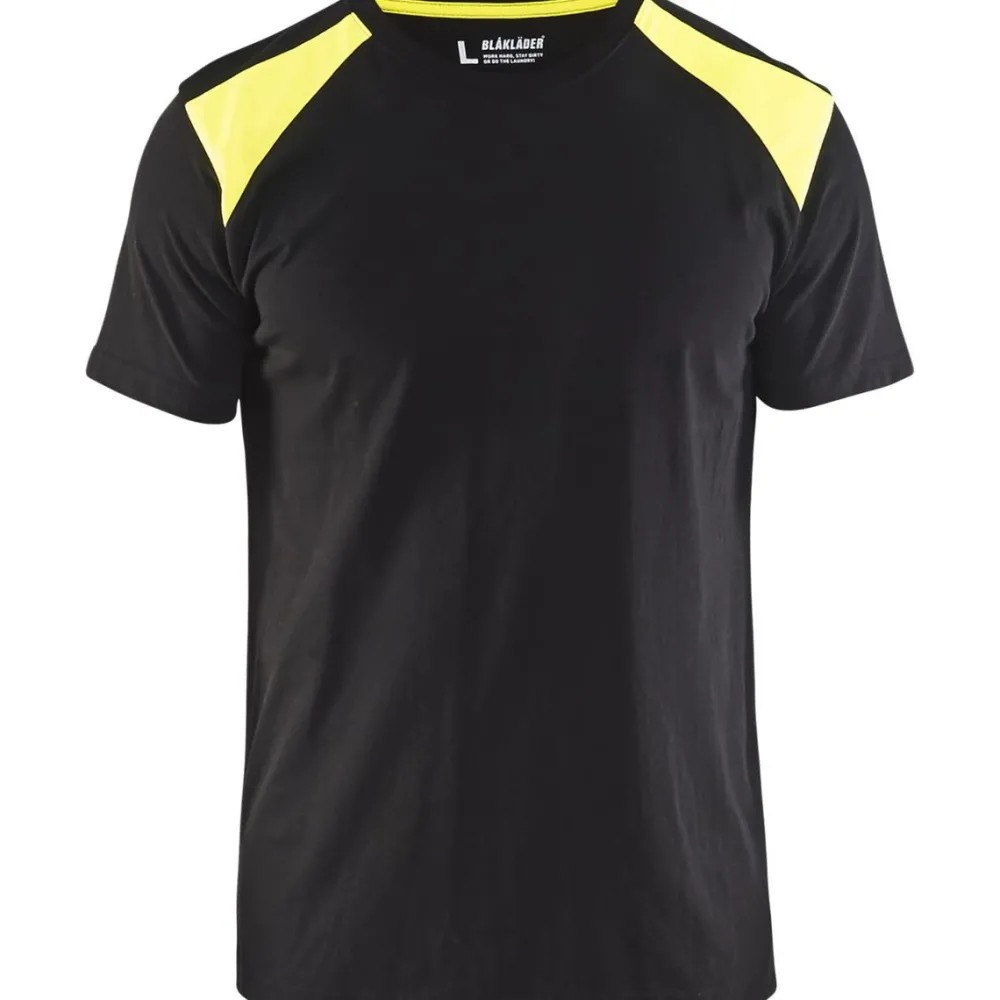 T-paita 3379 musta/keltainen*Blåkläder Discount
