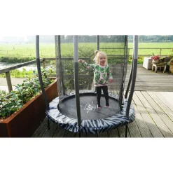 Trampoliini Tiggy Junior ø140cm sis. turvaverkko eri värejä*Exit Hot