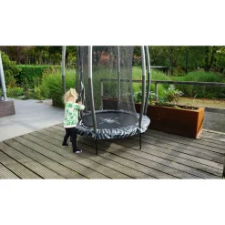 Trampoliini Tiggy Junior ø140cm sis. turvaverkko eri värejä*Exit Hot
