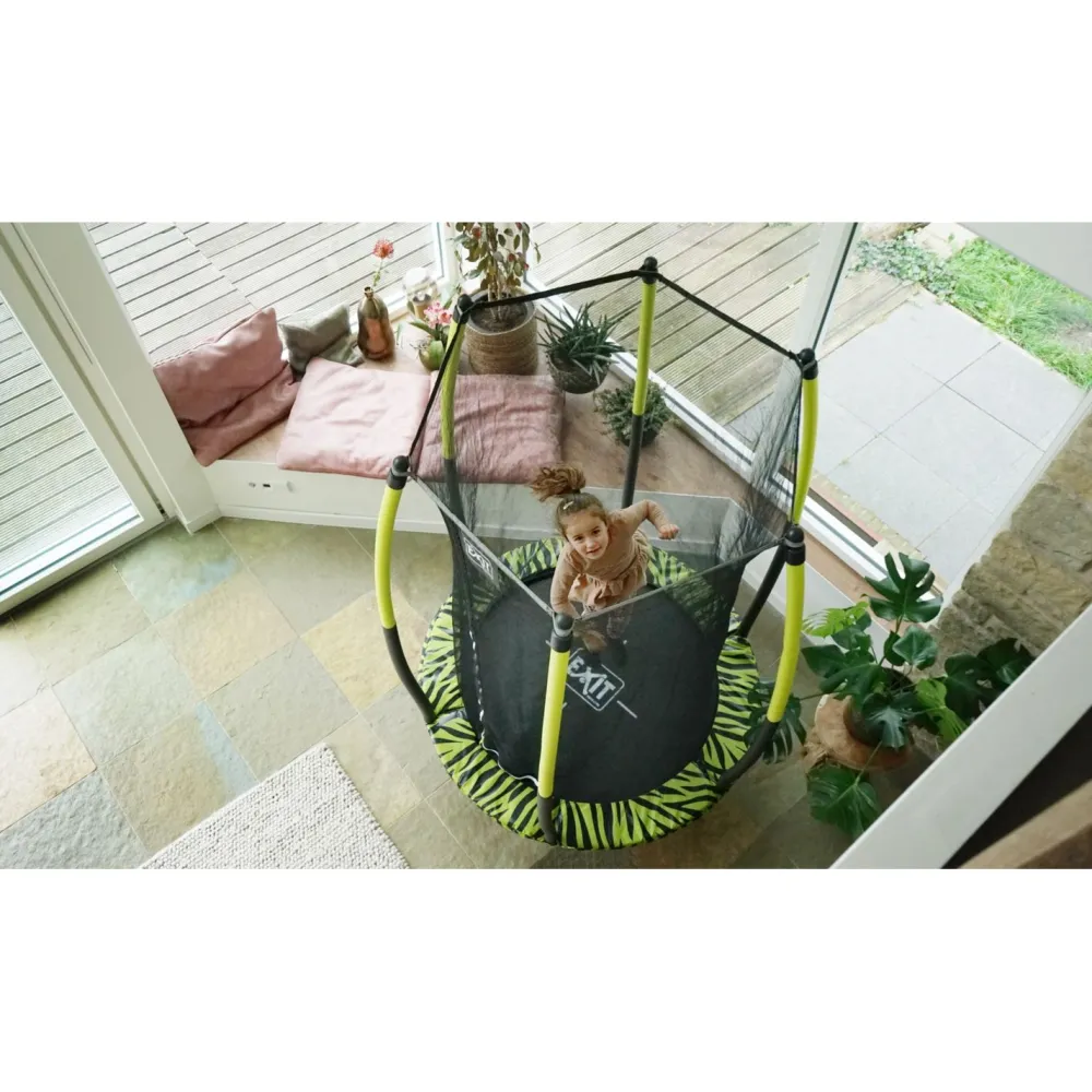 Trampoliini Tiggy Junior ø140cm sis. turvaverkko eri värejä*Exit Hot