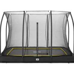 Trampoliini Comfort Edition Inground 214x305cm musta sis. turvaverkko Trampoliinit