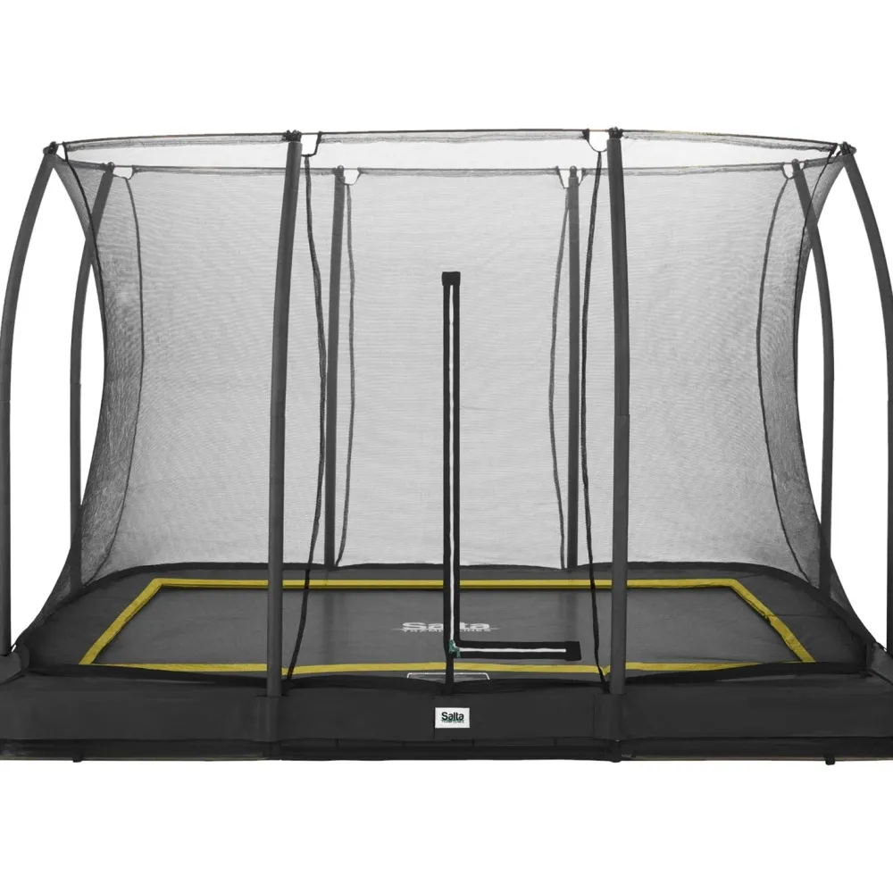 Trampoliini Comfort Edition Inground 214x305cm musta sis. turvaverkko Trampoliinit