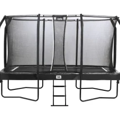 Trampoliini First Class 244x427cm musta sis. turvaverkon portaat*Salta New