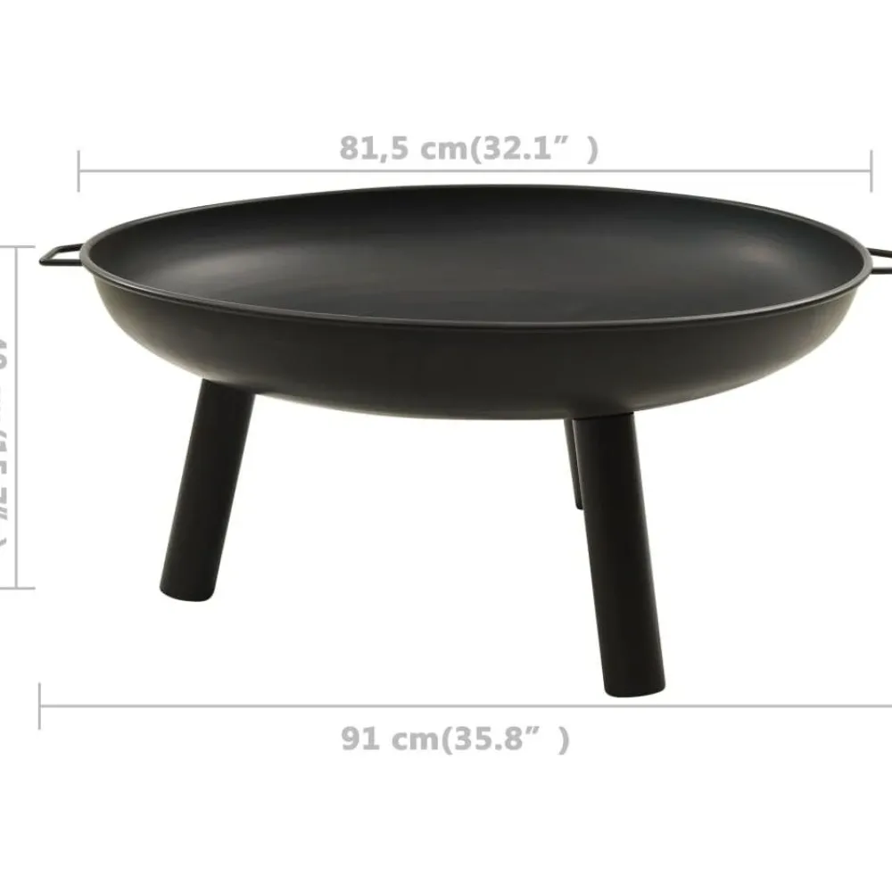 Tulimalja, ⌀58cm, teräs, eri värejä*FinePRICE Hot
