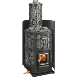 Hot Tulisijan suoja-alusta WL100 470x665x60-75 mm musta Harvia-Kiukaat|Puukiukaat