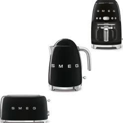 Tuotepaketti - vedenkeitin KLF03 1,7 l, kahvinkeitin ja leivänpaahdin TSF02*Smeg Sale
