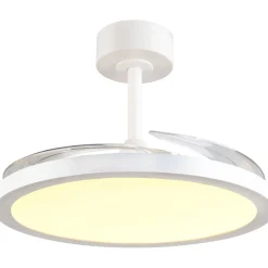 Sale Tuuletinkattovalaisin Kasfjord Starlight Ø106.5cm LED mattavalkoinen Tuuletinvalaisimet