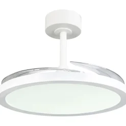 Sale Tuuletinkattovalaisin Kasfjord Starlight Ø106.5cm LED mattavalkoinen Tuuletinvalaisimet