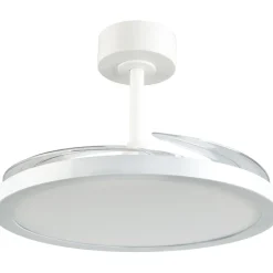 Sale Tuuletinkattovalaisin Kasfjord Starlight Ø106.5cm LED mattavalkoinen Tuuletinvalaisimet