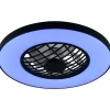 Tuuletinkattovalaisin Linköping Ø59cm LED RGB Bluetooth-kaiutin musta*Trio Hot