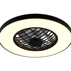 Tuuletinkattovalaisin Linköping Ø59cm LED RGB Bluetooth-kaiutin musta*Trio Hot